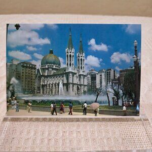 Apr 20, 1979 Brazil Sao Paulo Praca de Se Church Brasil Postcard Written No Post